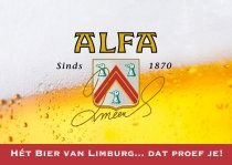 Alfa bier uit Schinnen Limburg